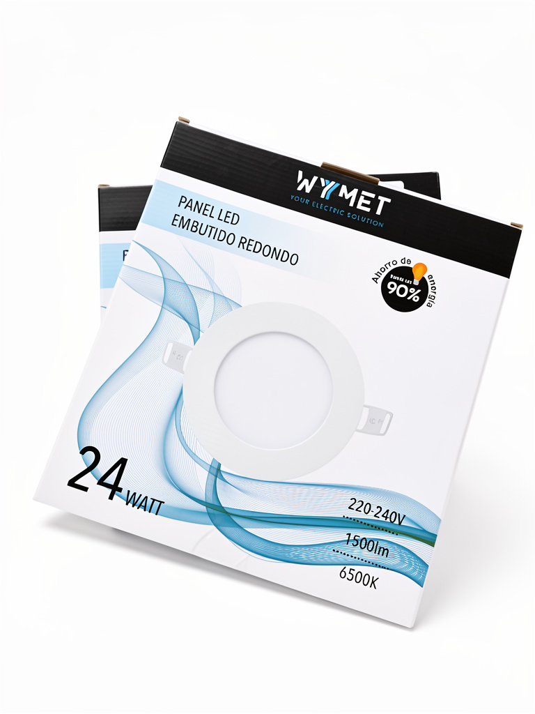 panel LED embutido 24W