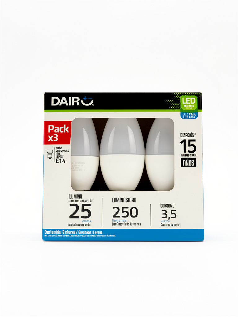 AMPOLLETA LED E14 LUZ FRIA 3.5watts