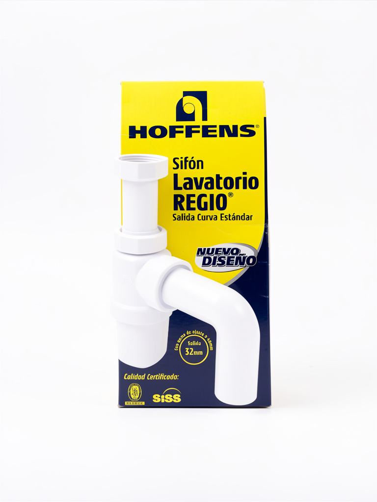 sifon lavatorio salida curva estandar
