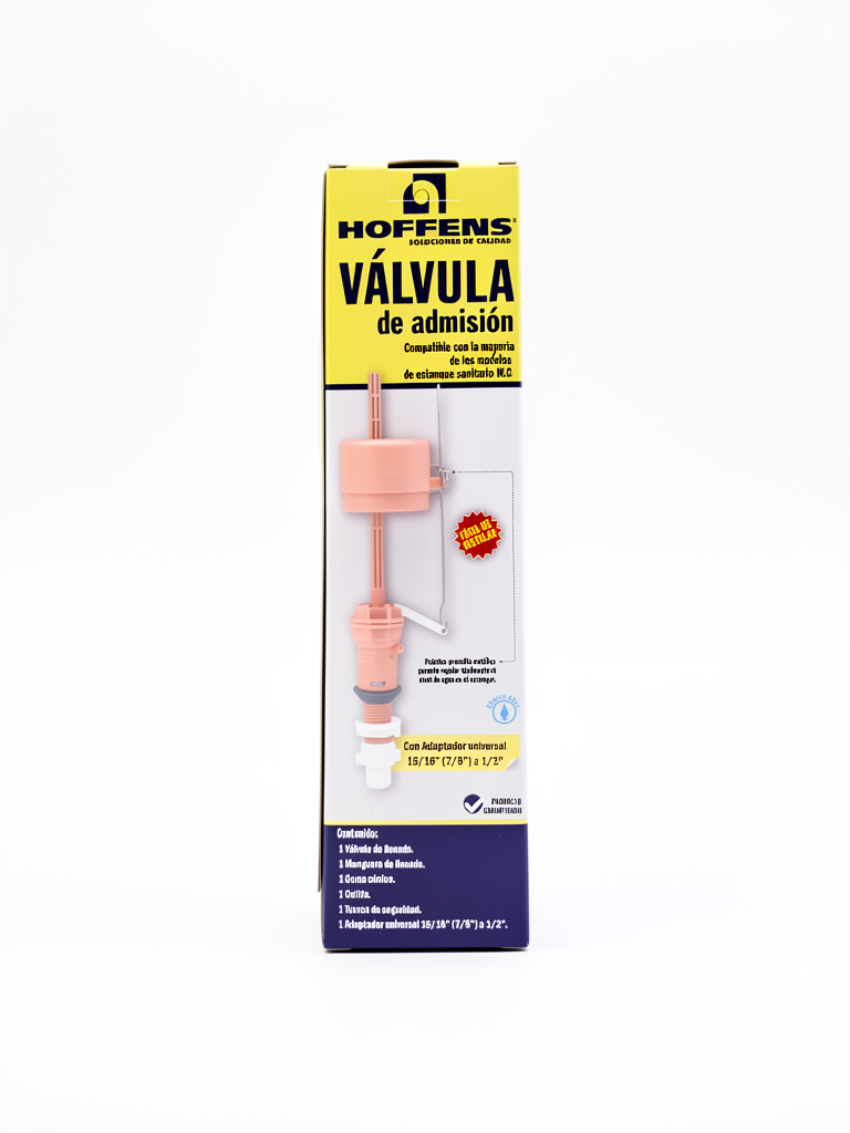 válvula de admisión sanitaria