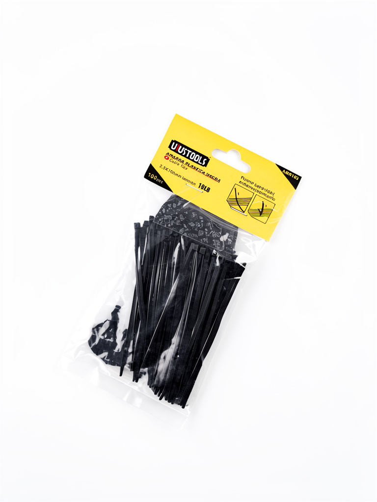 AMARRA PLASTICA NEGRA 2.5 X 100 MM