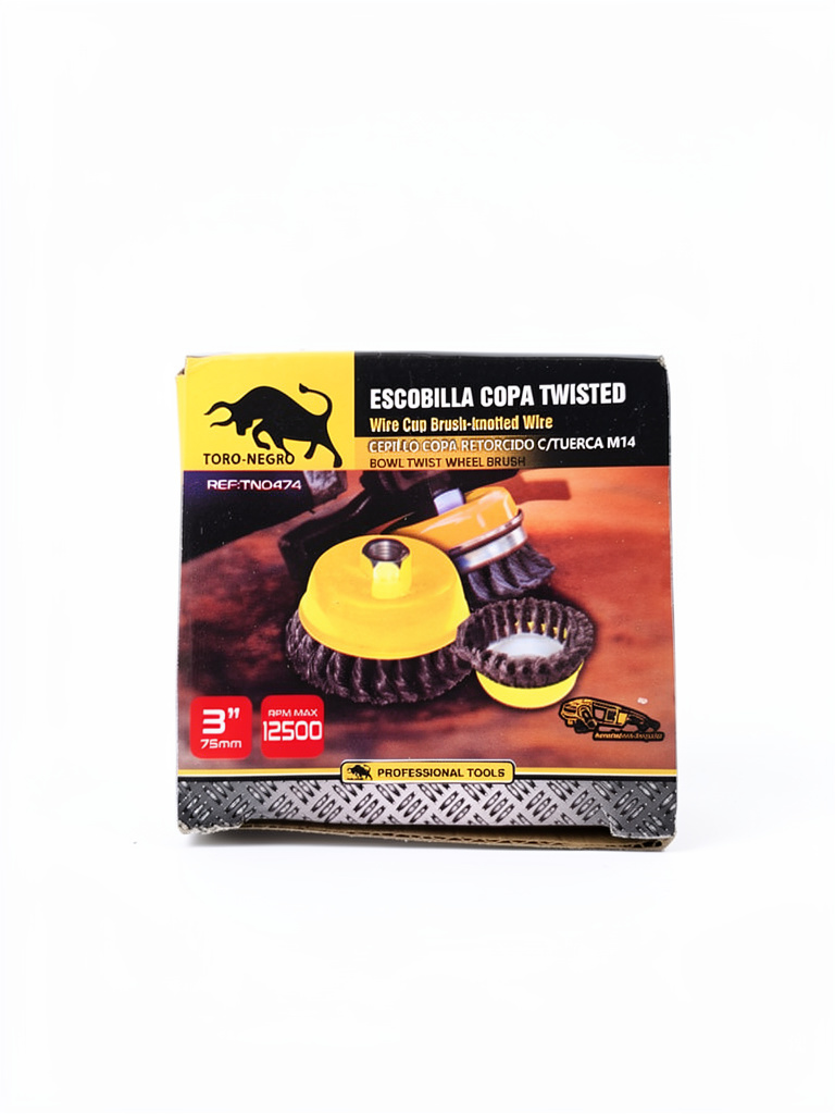 Toro Negro escobilla copa 3" twister