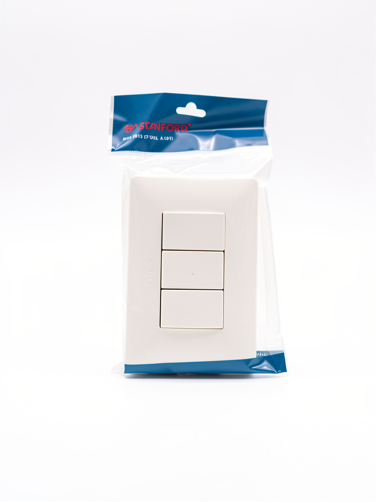 Stanford interruptor triple blanco