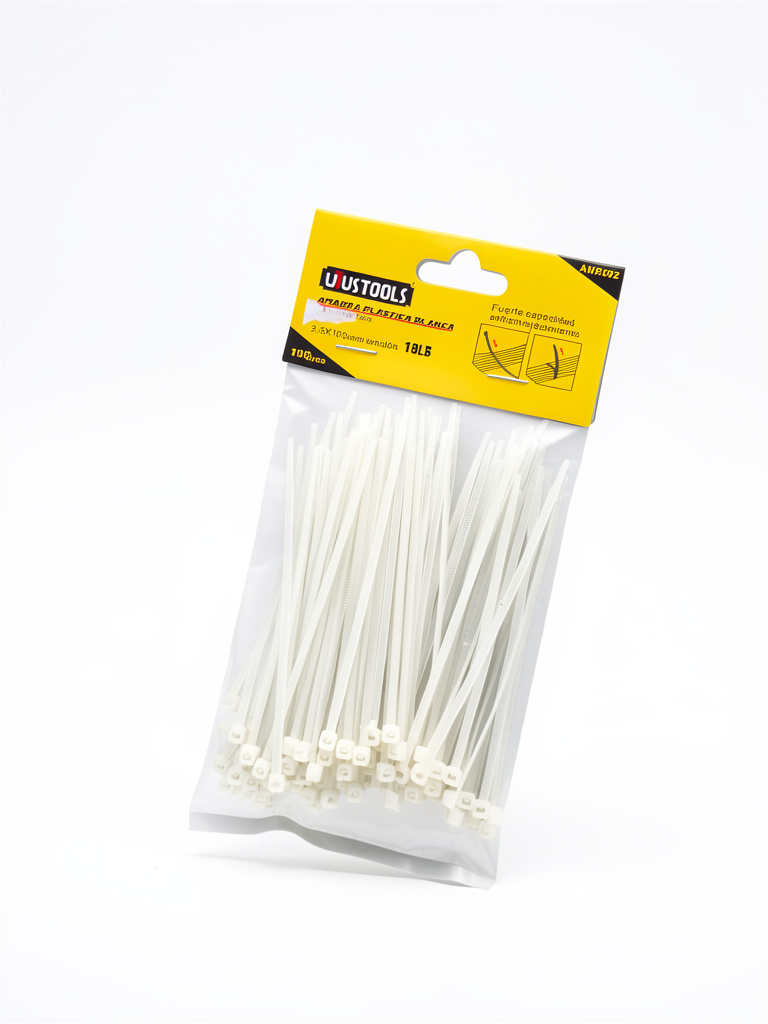 AMARRA PLASTICA BLANCA 2.5 X 100 MM