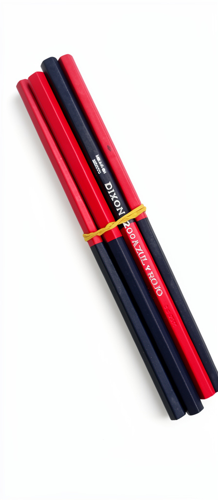 CRAYON DE MADERA DIXON, HEXAGONAL BICOLOR GRUESO.