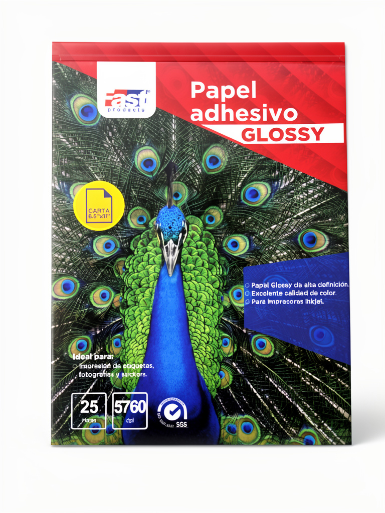 PAPEL ADHESIVO FAST CX25 CARTA 90G GLOSSY