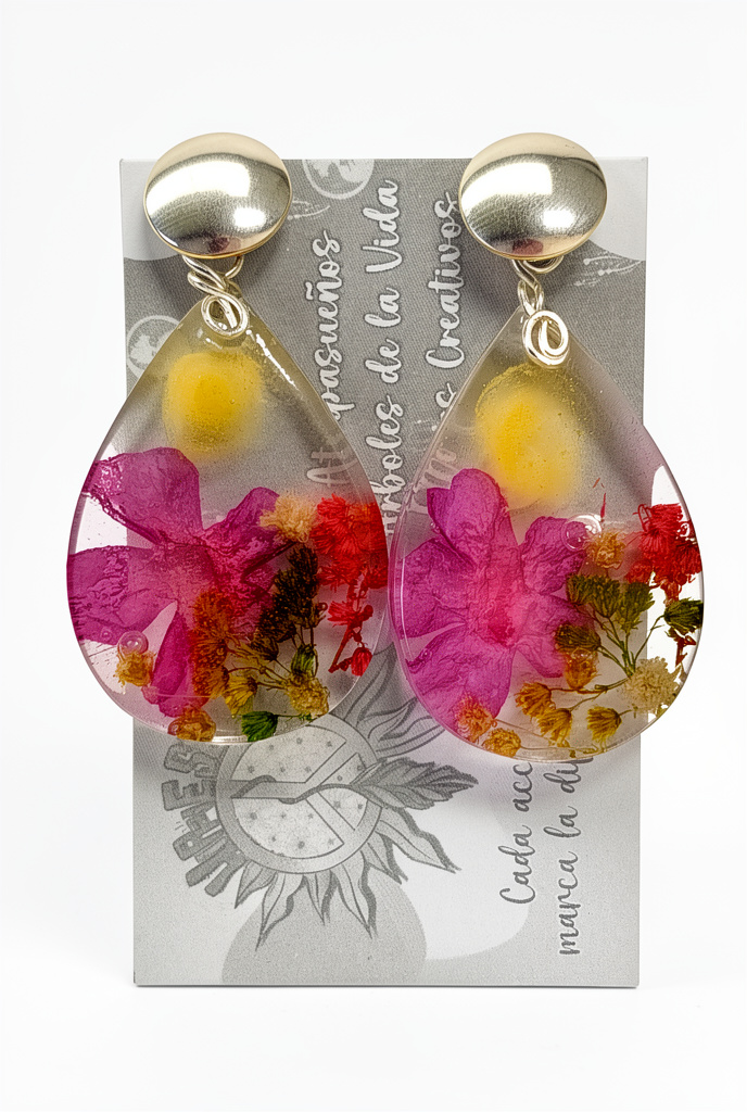 Aretes fantasía encapsulada