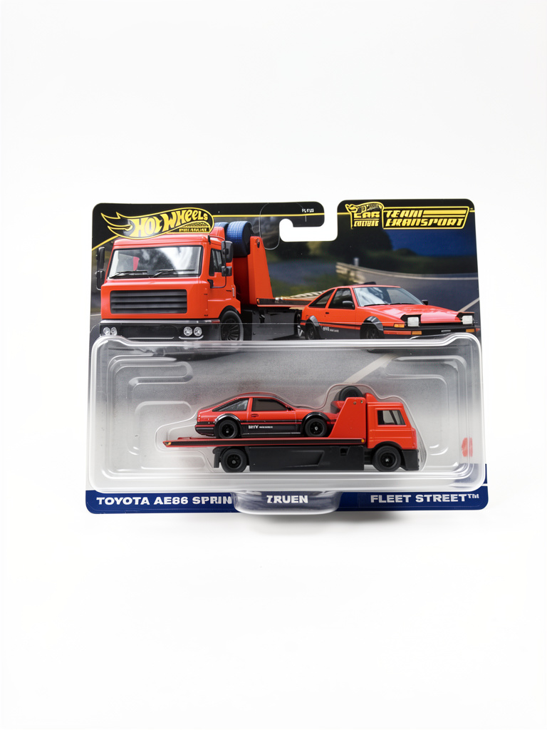 Hot wheels Team Transport Toyota AE86 Sprinter Trueno & Fleet Streer