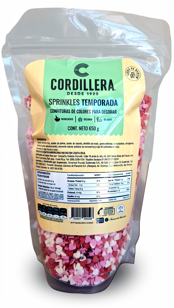 Confitura Corazones Temp Cordillera 650g