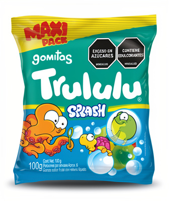 Gomitas Splash Rellenas Trululu 100g