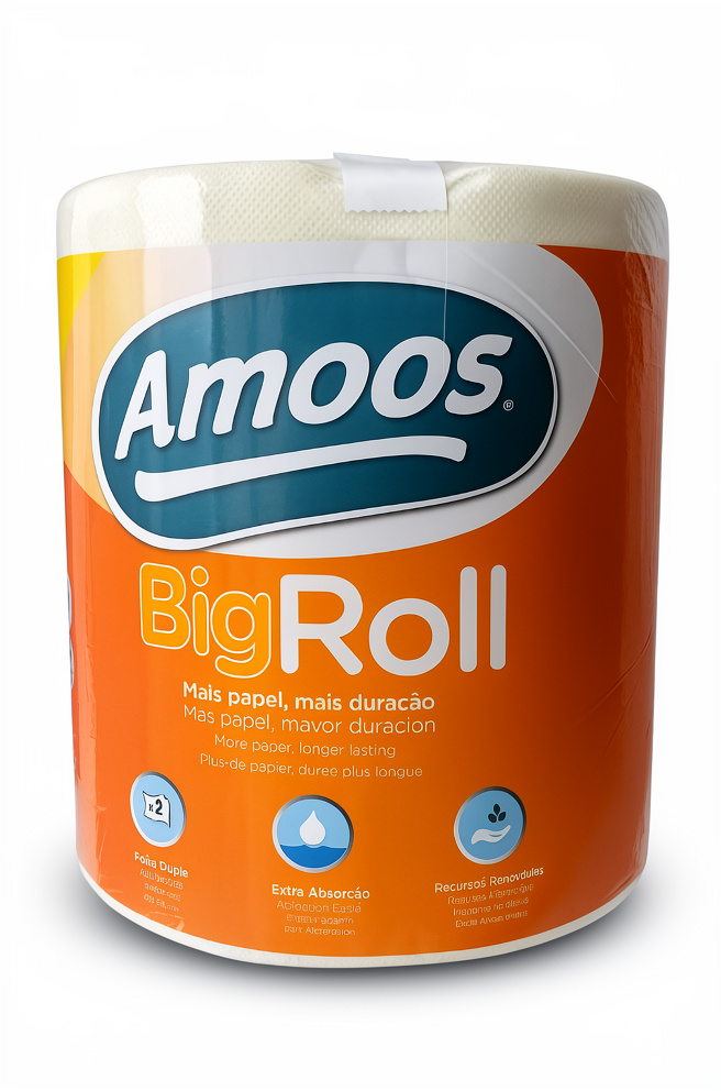 Toallin Big Roll Papel Blanco Amoos 364h
