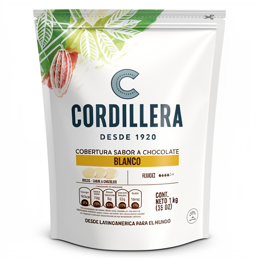 Cobertura Chocolate Blanco Cordillera 1kg