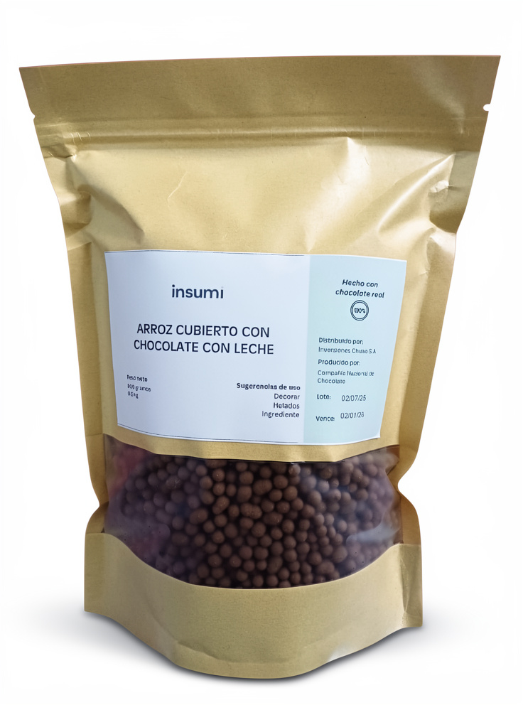 Arroz Cubierto Chocolate Leche 900g