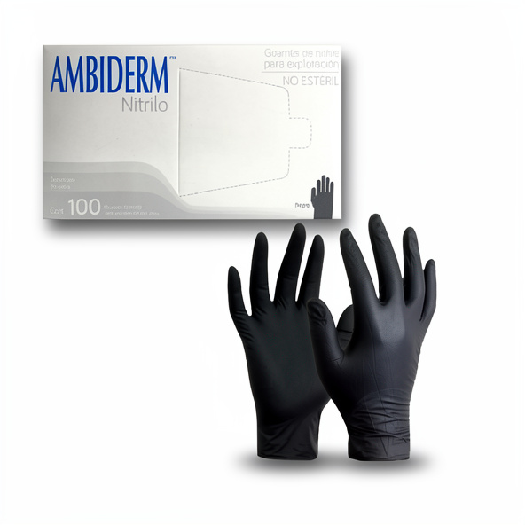 Guantes Nitrilo Negro Talla L