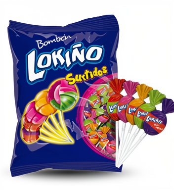 Chupeta Lokiño Surtida 24U