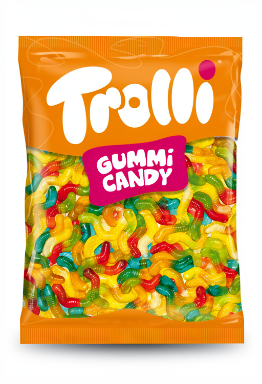 Gomitas Lombriz Neon Trolli 1 kg