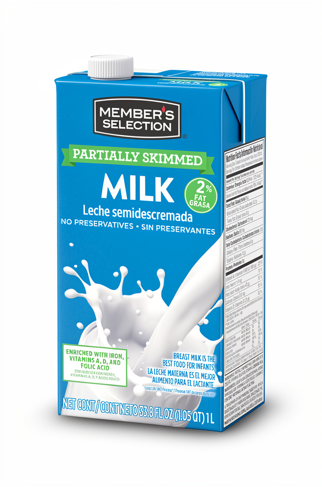 Leche Semidescremada Member's Selection 1 lt
