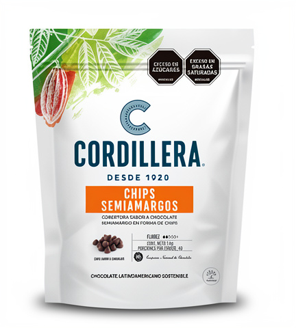 Chips Sabor Chocolate Semiamargo Cordillera 500g