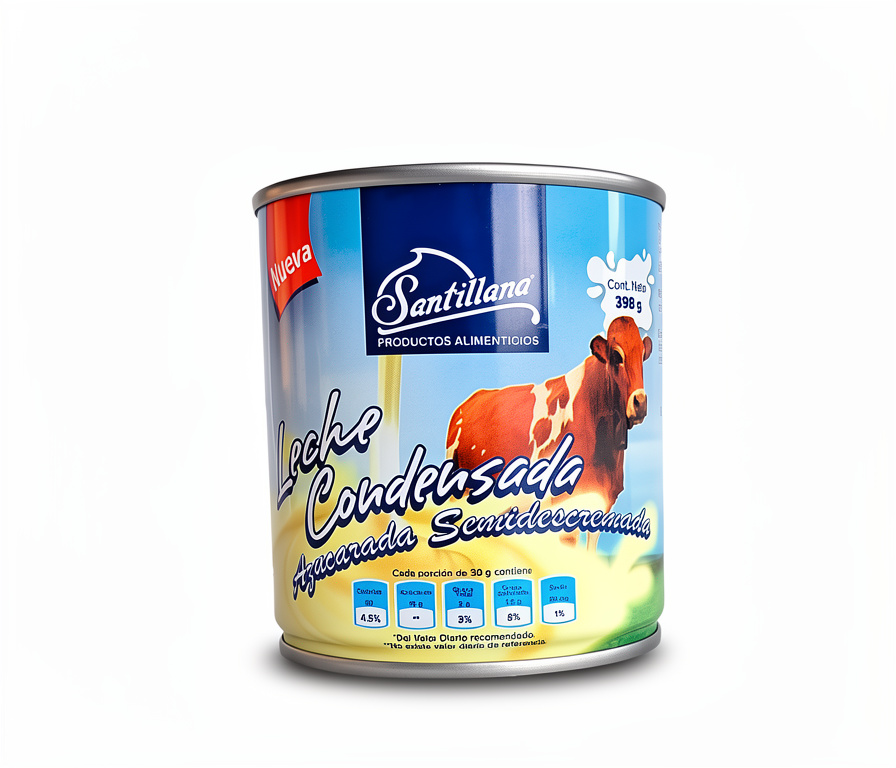 Leche Condensada Santillana Lata 398g