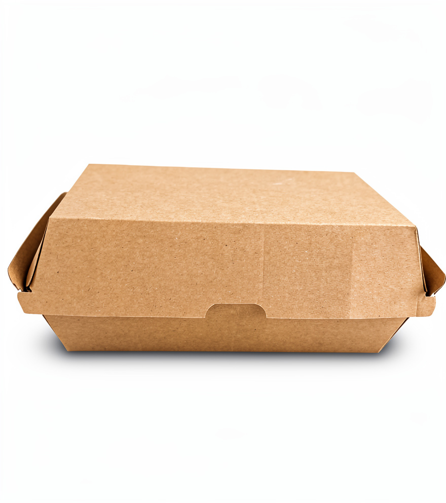 Caja Cartón Kraft 6x9 Snack Box