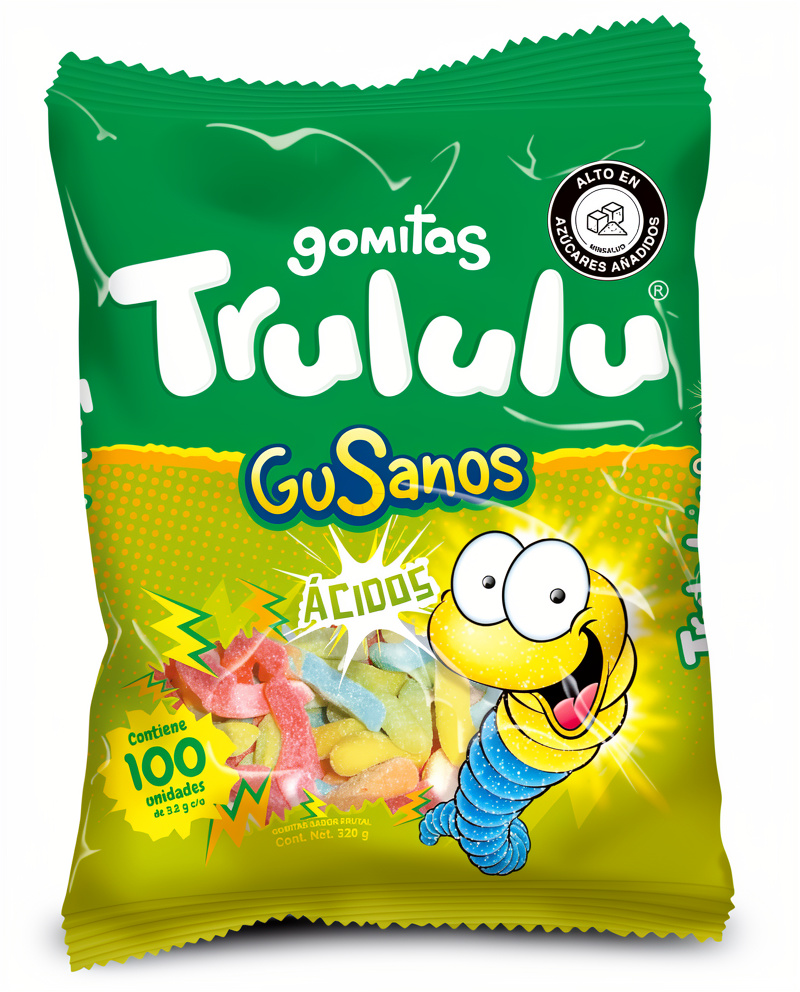 Gomitas Gusanos Acidas Trululu 320g