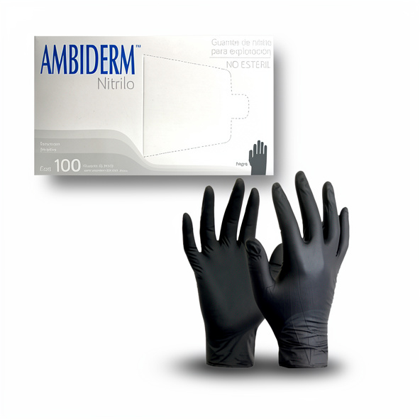 Guantes Nitrilo Negro Talla M