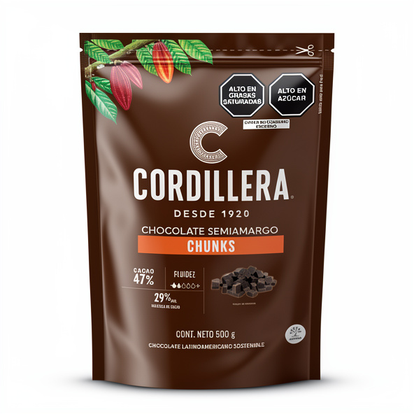 Chololate Chunks Semiamargo Cordillera 47% 500g