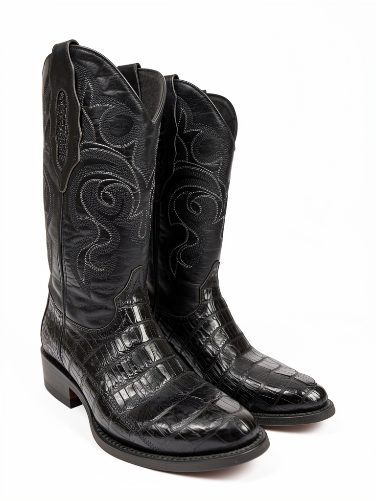 Botas piel de cocodrilo