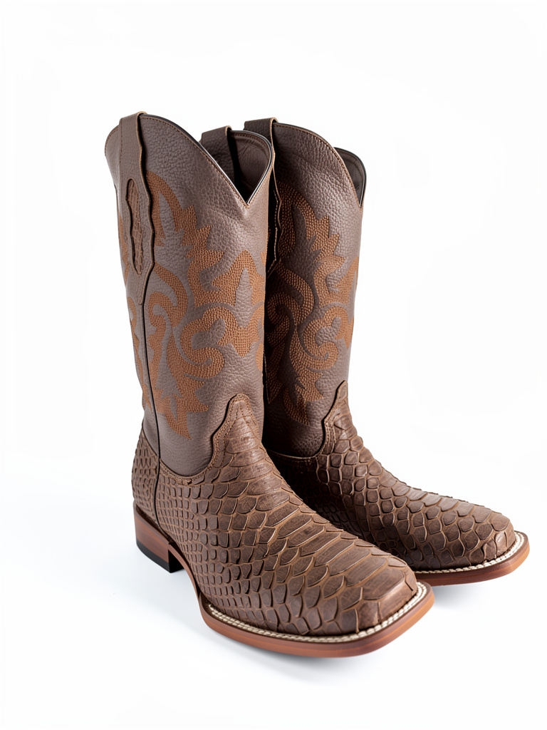 Bota piel de pithon