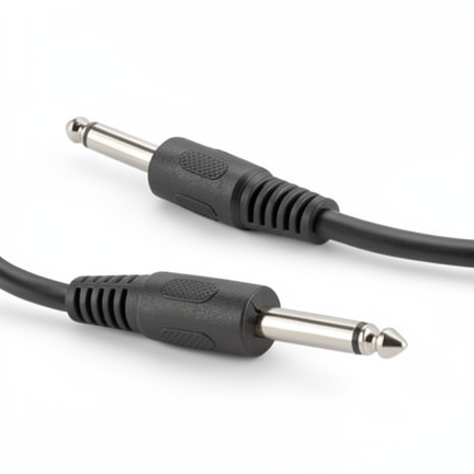 Cable Plug 6.3mm A Plug 6.3mm Monofónico 1.8M