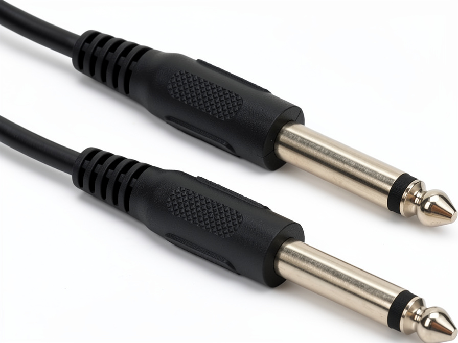 Cable Plug A Plug 6.3mm Monofónico 1M TECHMAN