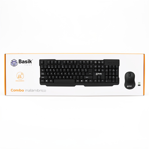 Combo de Teclado y Mouse Inalámbrico BASIK