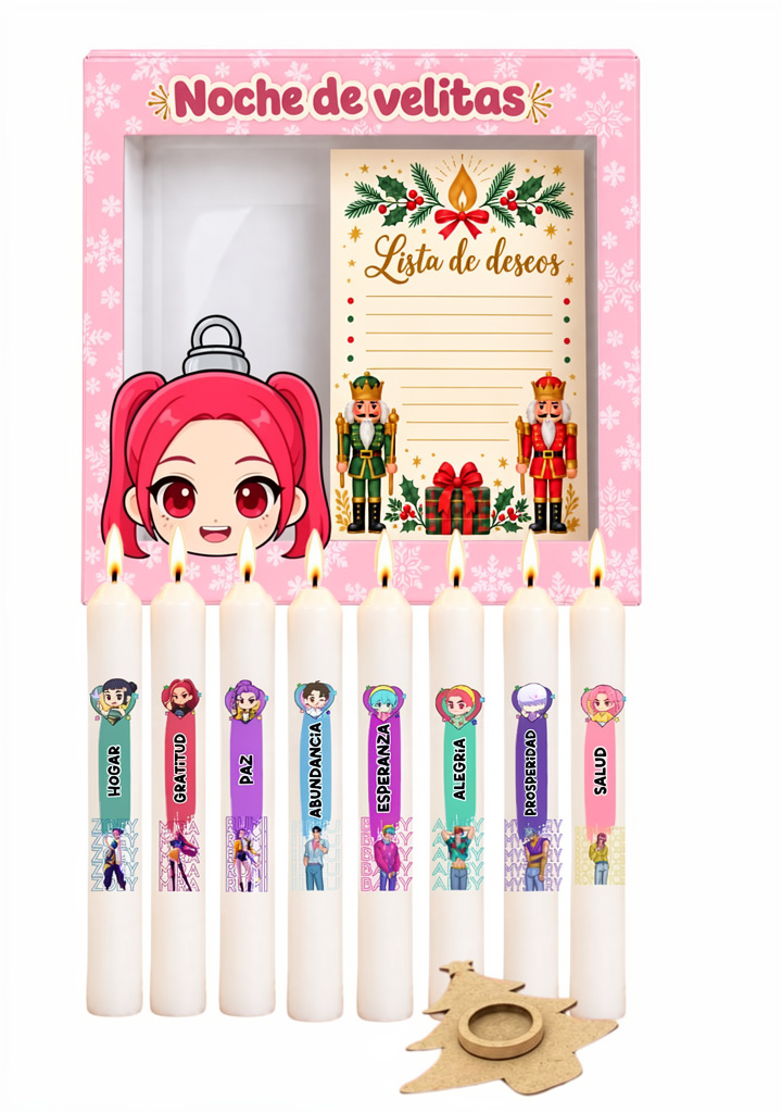 Set de 10 velitas • Guerreras K-pop