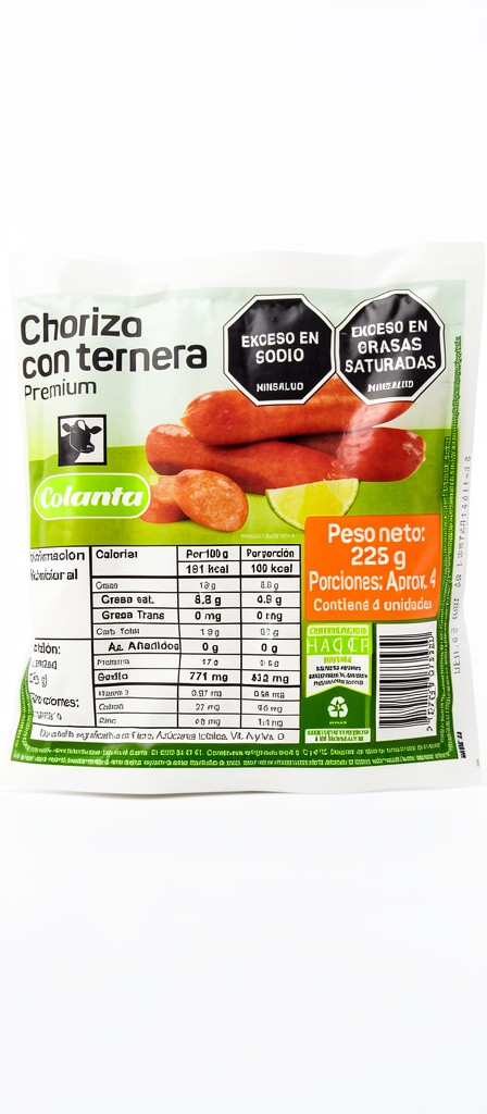 COLANTA CHORIZOS TERNERA PAQ