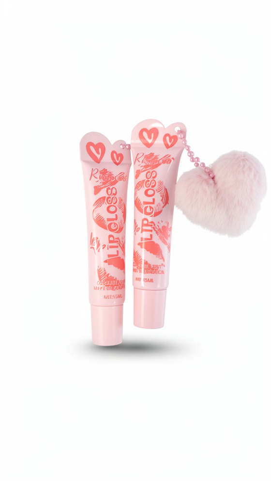 LIP GLOSS CON COLOR EN COJIN LLAVERO