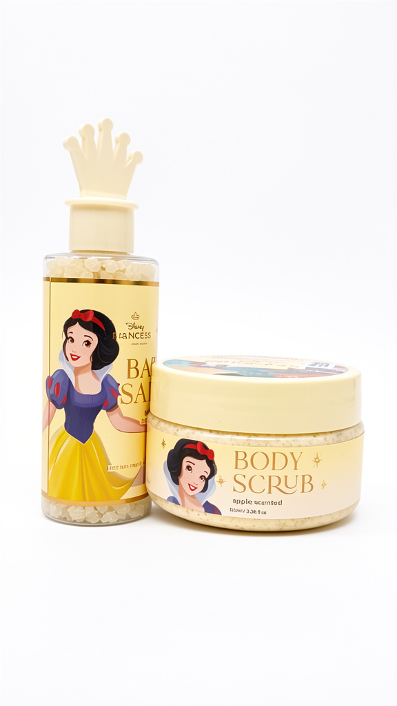 Sales de baño y exfoliante blancanieves