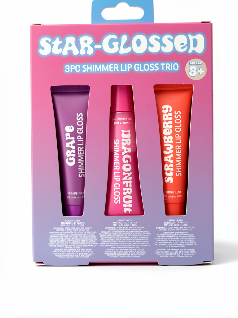 Trío de lip gloss