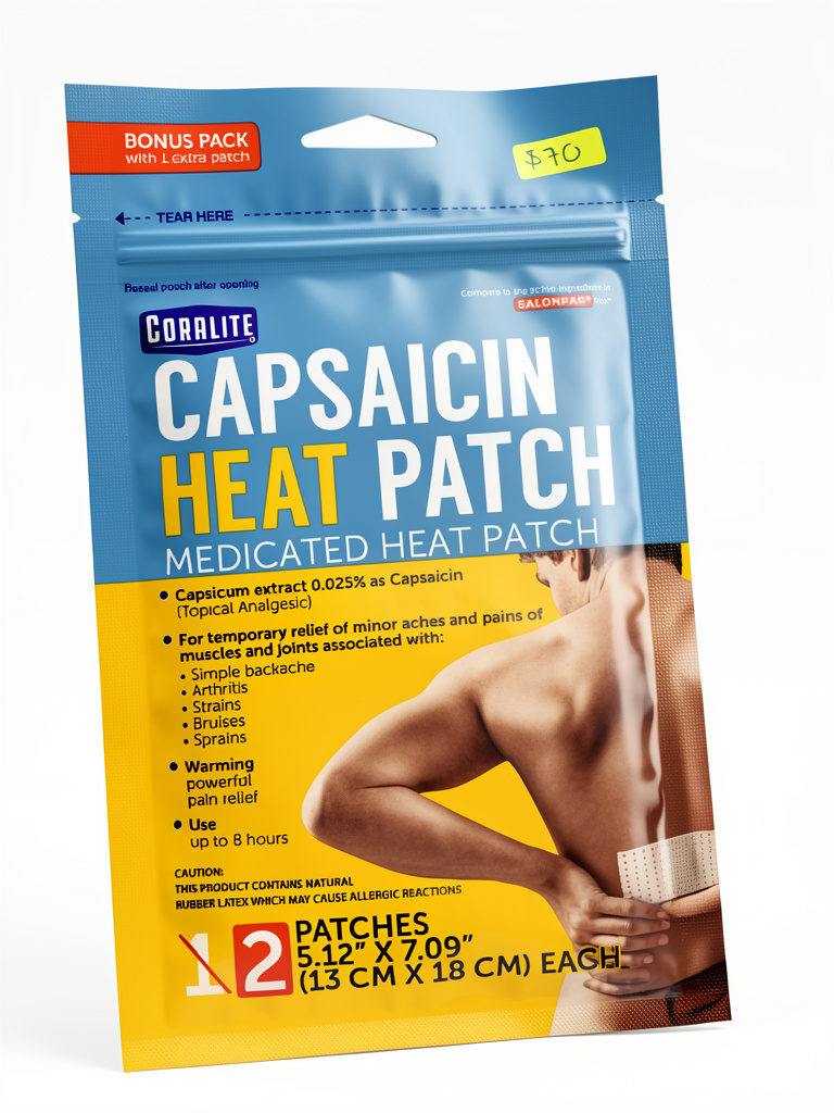 Parche térmico con capsaicina