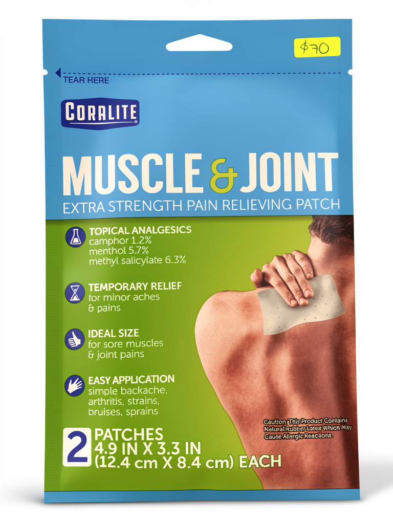 Parche para dolor muscular y articulaciones