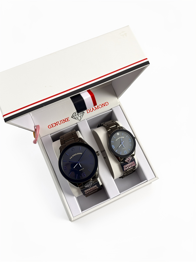 Dúo de reloj para caballero y dama Polo