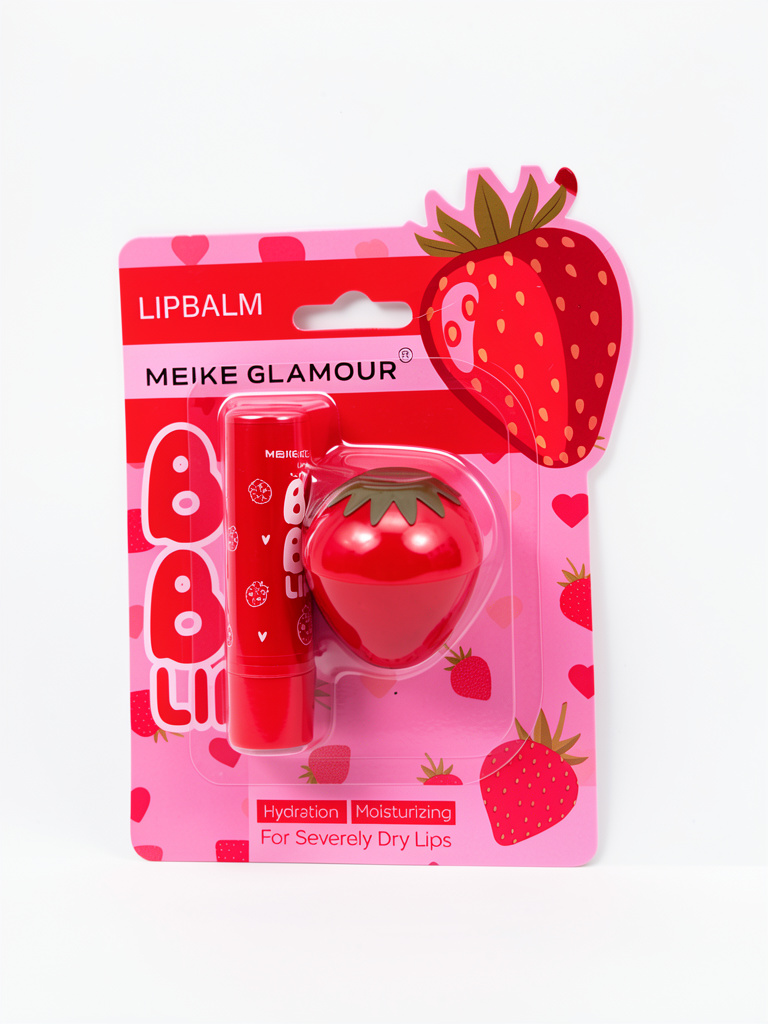Meike Glamour lip balm fresa