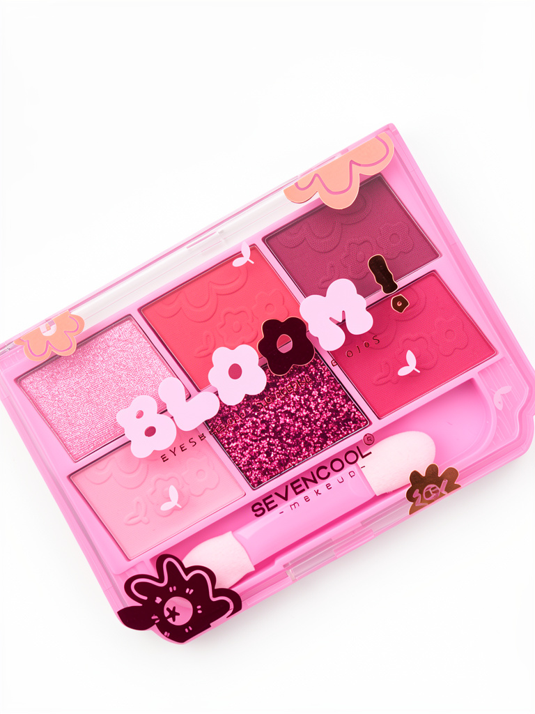 Seven Cool paleta de sombras rosa