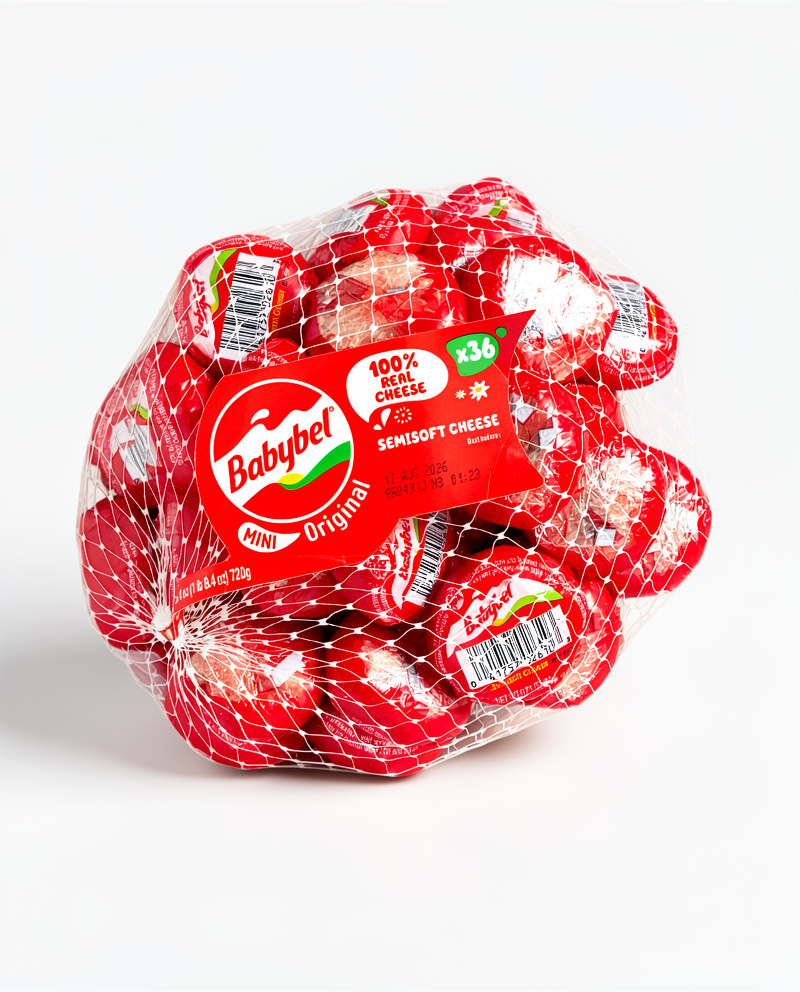MALLA DE MINI QUESOS - BABYBEL 36UND