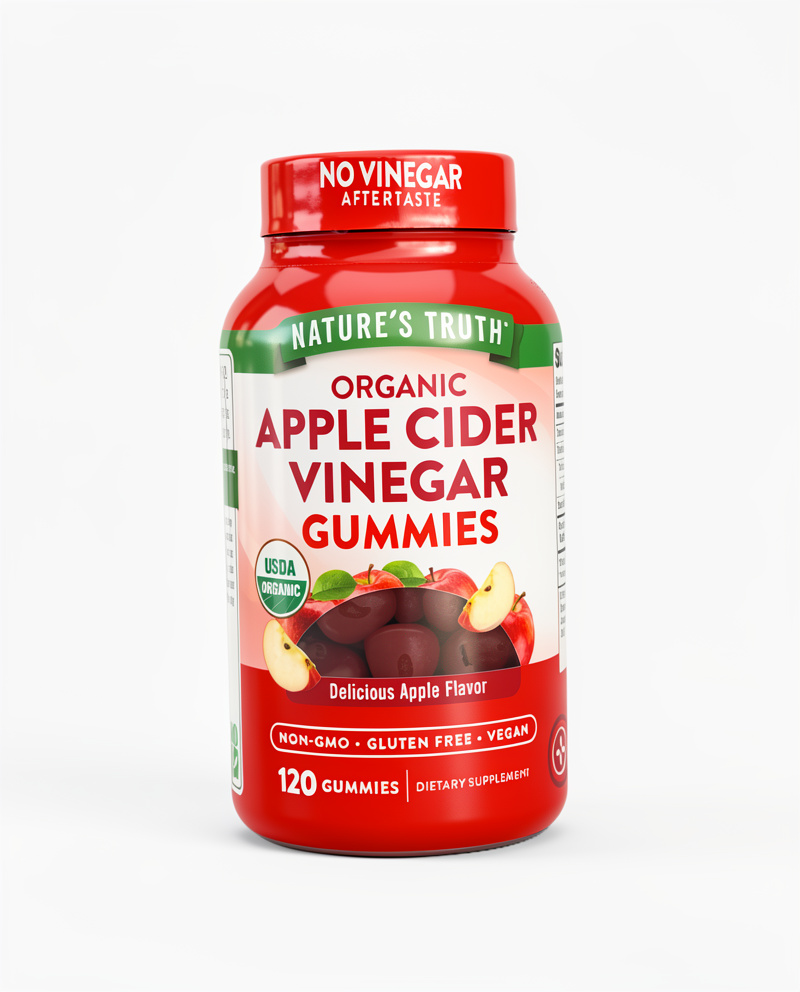GOMITAS VINAGRE DE MANZANA - 120UND