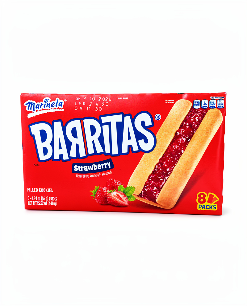 GALLETAS BARRITAS SABOR FRESA - MARINELA