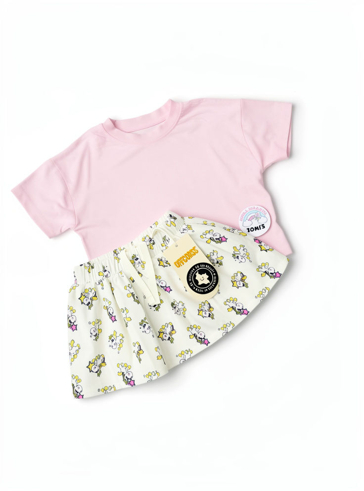 Conjunto falda de unicornios