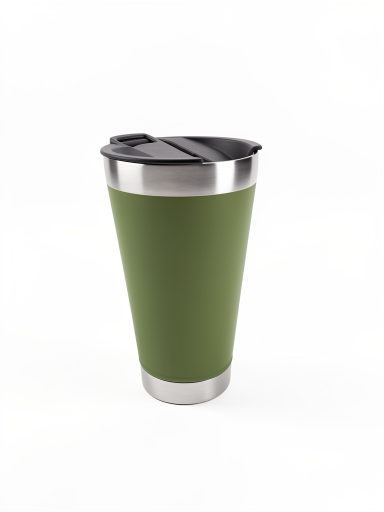 Copo termico com tampa e abridor de 473ml - verde musgo