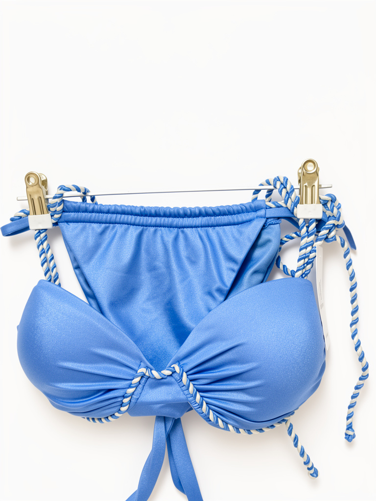 Bikini azul cuerda