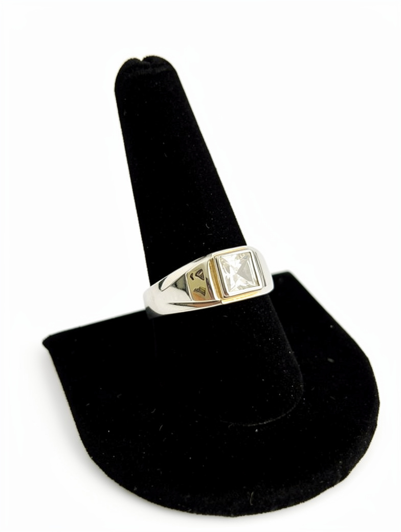 Anillo de hombre plata con oro