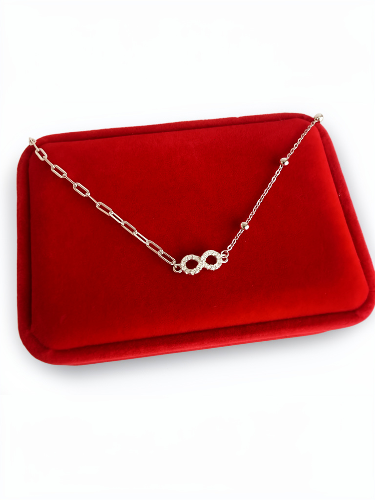 Pulsera de infinito con bolitas